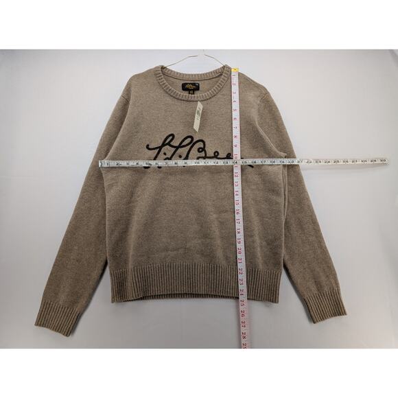 NWT L.L. Bean Women's Signature Camp Merino Wool Pullover Sweater Taupe size L - Picture 7 of 7
